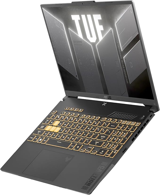 لابتوب اسوس TUF F16 ‏[FX607VJB-RL165W] بمعالج انتل كور 5-210H، ذاكرة DDR5 سعة 16 جيجا، هارد SSD سعة 512 جيجا، كارت شاشة انفيديا ار تي اكس 3050 بسعة 6 جيجا GDDR6 شاشة FHD+ بتردد 144 هرتز ويندوز 11