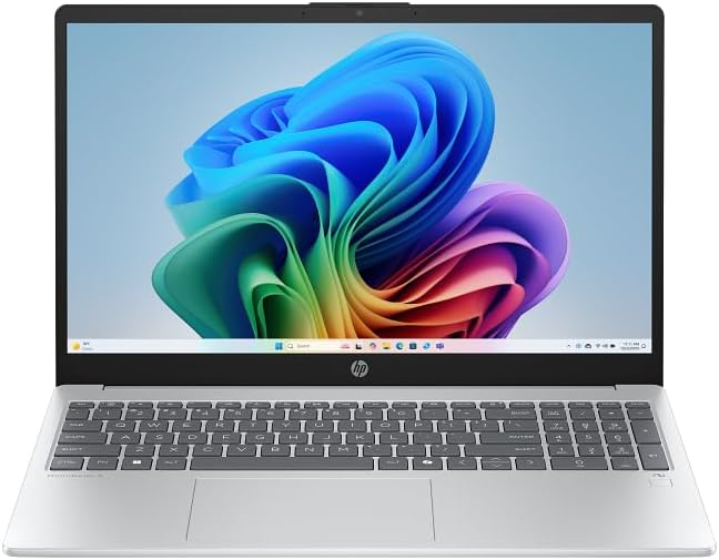اومني بوك 3 AI PC15-fn0001ne من اتش بي رايزن AI 5 330 و16GB و512GB-SSD وAMD راديون 820M شاشة 15.6 بوصة FHD 300 وحدة مضيئة في البيكسل إضاءة خلفية كاملة + بطاقة لعب مجانية لـ3 أشهر وويندوز 11، فضي