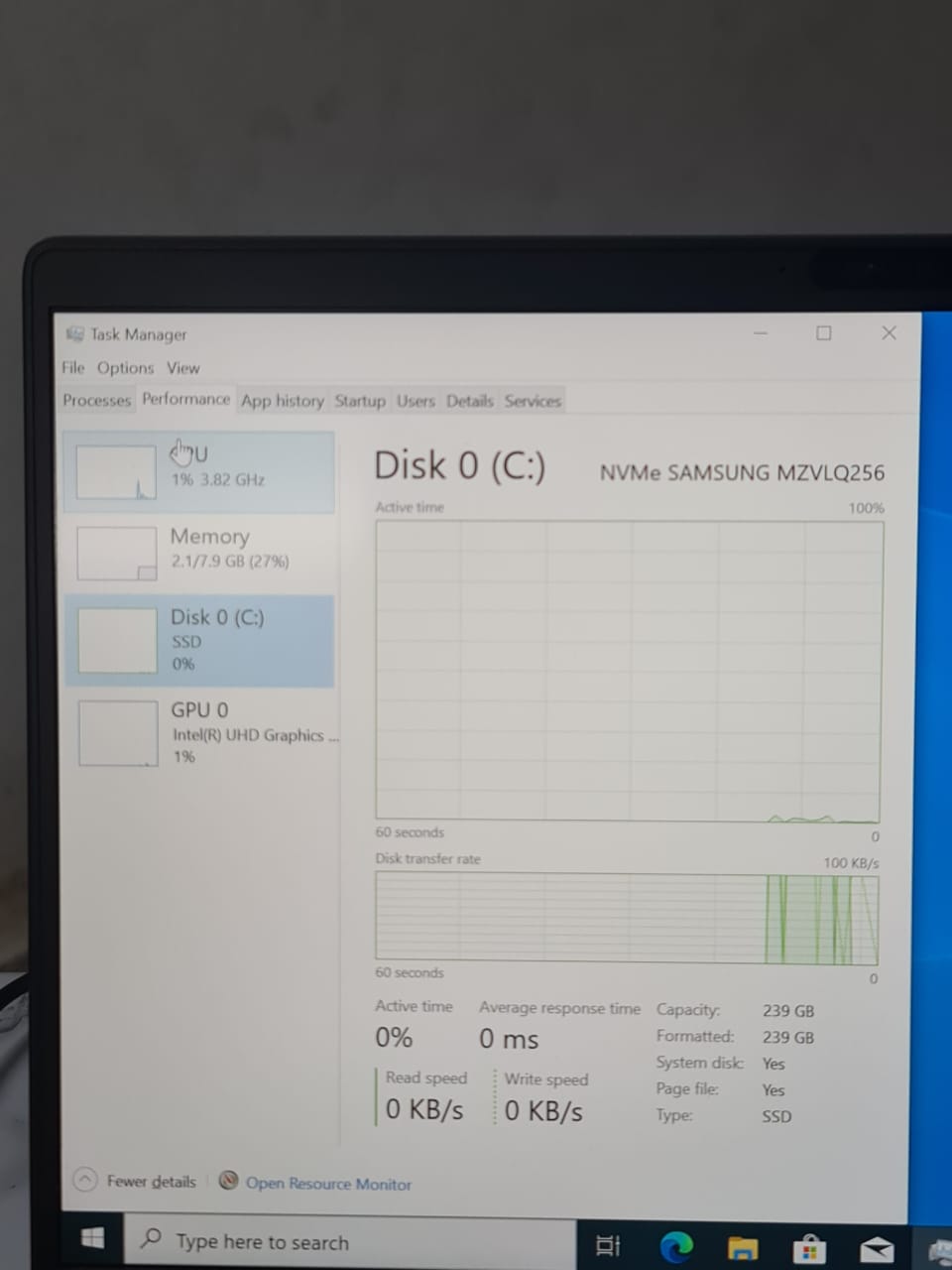 Dell Latitude 7400 Intel Core I5-8265U 8GB Ram 256GB SSD Intel UHD Graphics 620 14″ Inch FHD - 7