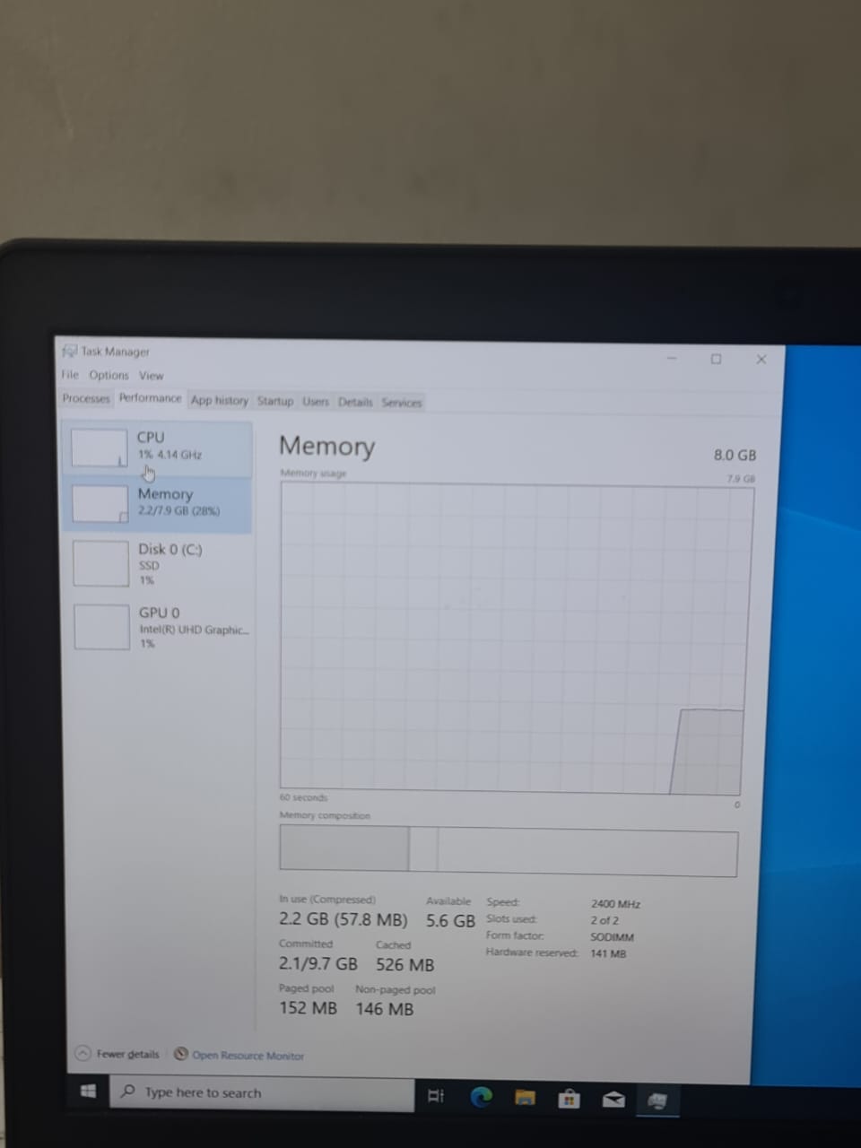 Dell Latitude E5590 Corei7 – 8650U – 8G Ram – 256G SSD – screen 15.6