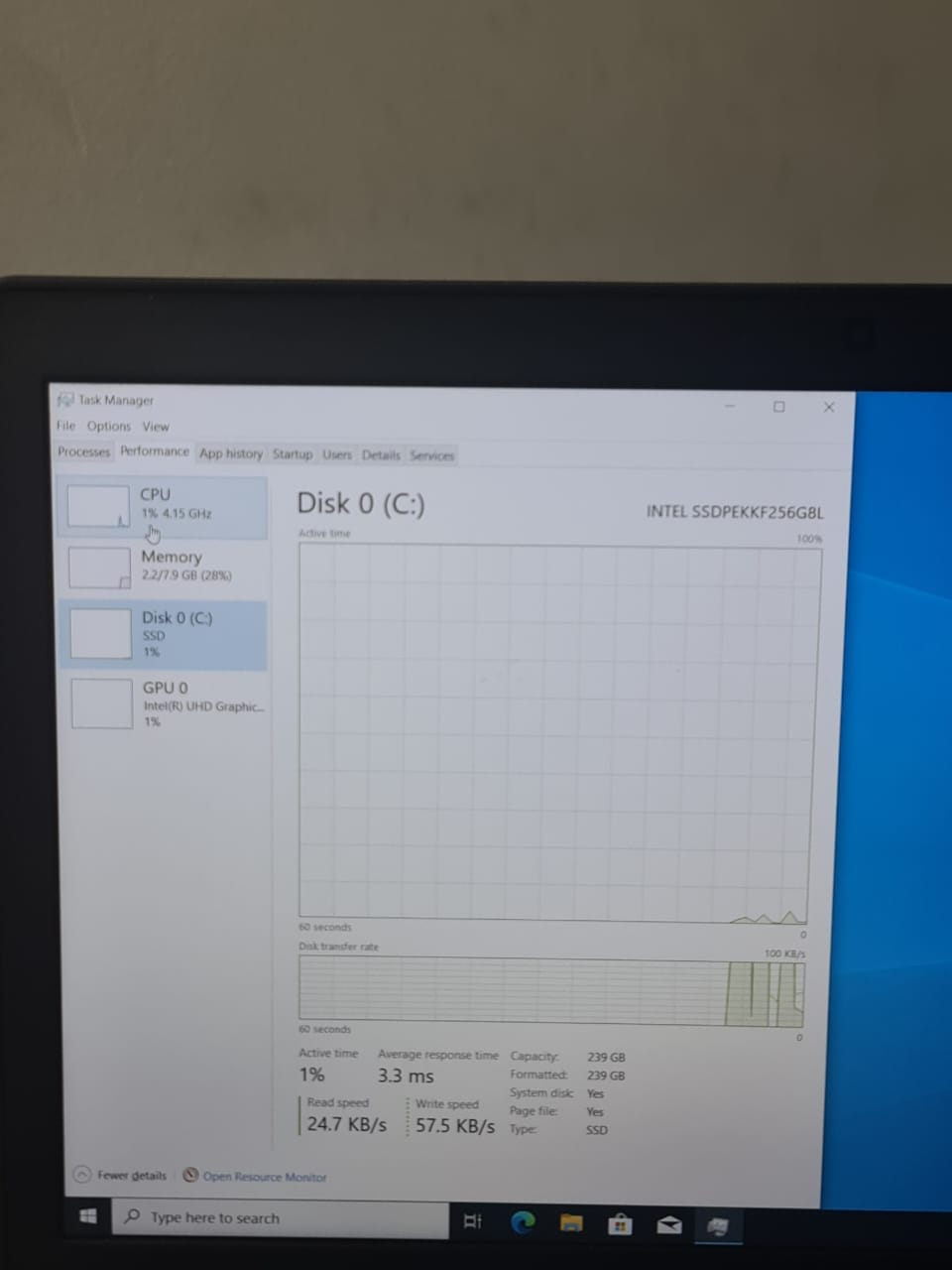 Dell Latitude E5590 Corei7 – 8650U – 8G Ram – 256G SSD – screen 15.6