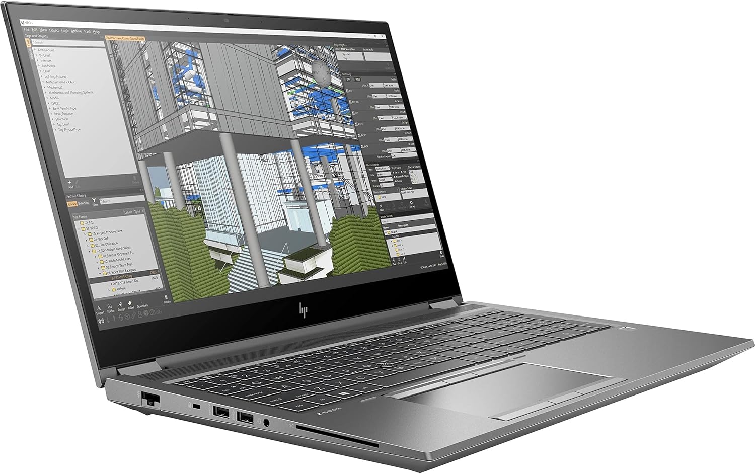 لابتوب hp zbook fury 15 g8 – كارت شاشة Nvidia RTX A2000 – شاشة 4K 120 hz - 3
