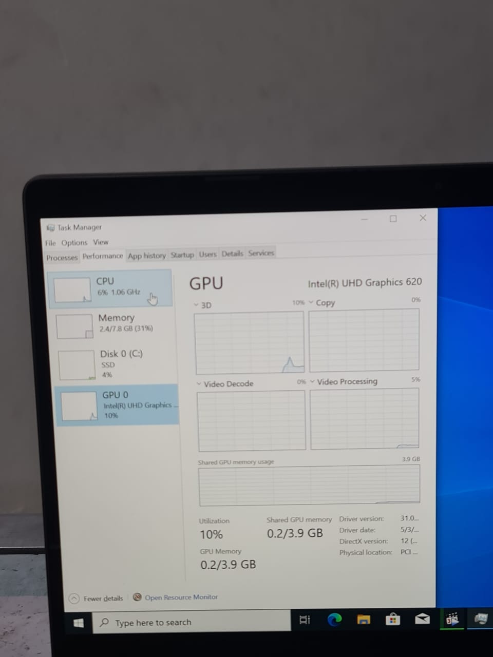 Dell Latitude 13 5300 2-in-1 8th Gen. Core i7 Ram 8 GB SSD 256GB 13.3 FHD Touch X360 Gorilla Glass Screen Windows 10 Pro
