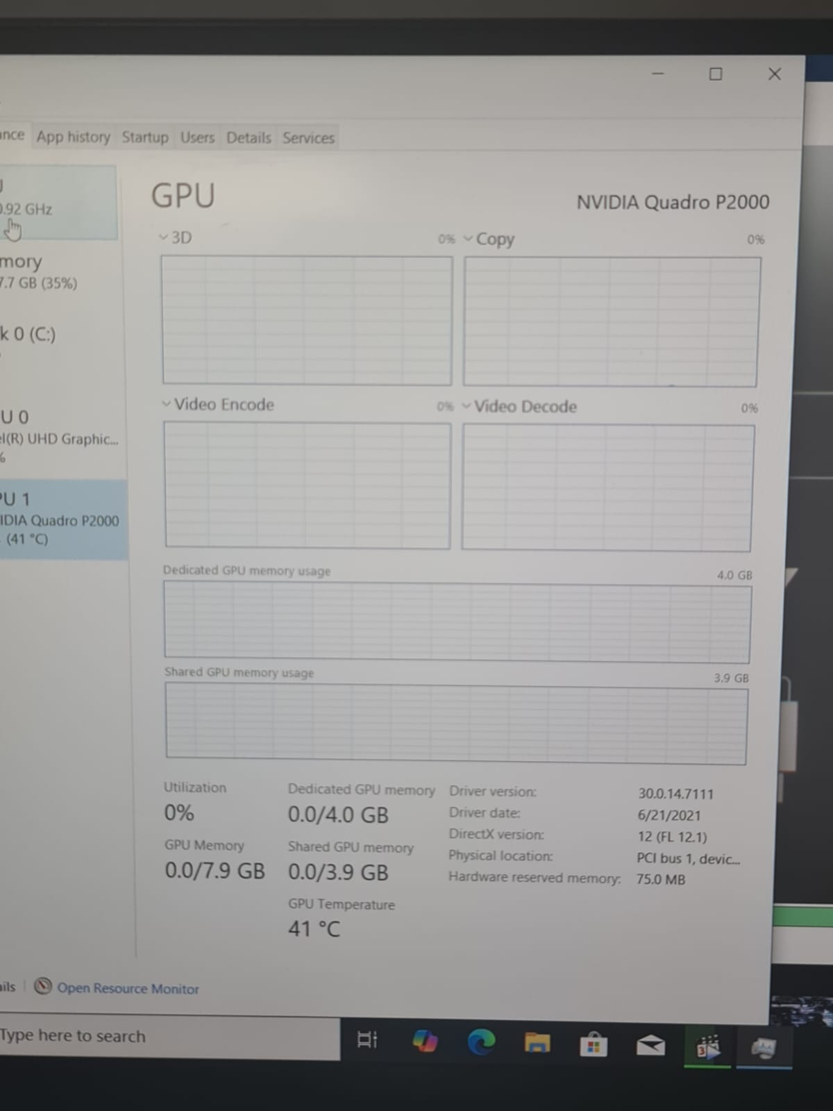 Dell Precision 5530 Core i7-8850H – 16G Ram – 512G SSD NVIDIA Quadro P2000