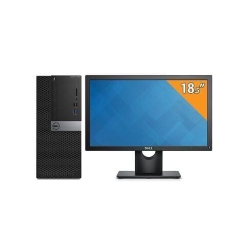 OptiPlex 3040 Mini Tower Desktop - Intel Core i3-6100 - 4GB RAM - 500GB HDD - Intel GPU - DOS + E1916H - 18.5" HD LED Monitor