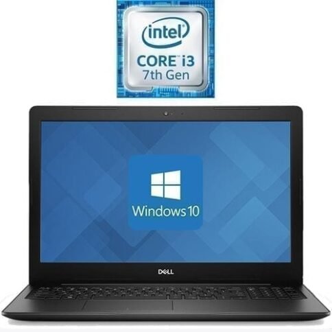 DELL Inspiron 15-3581 لاب توب - Intel Core i3 - 4 جيجا بايت رام - 500 جيجا بايت درايف هارد ديسك - 15.6-بوصة - Intel مُعالج رسومات - Windows 10 - أسود