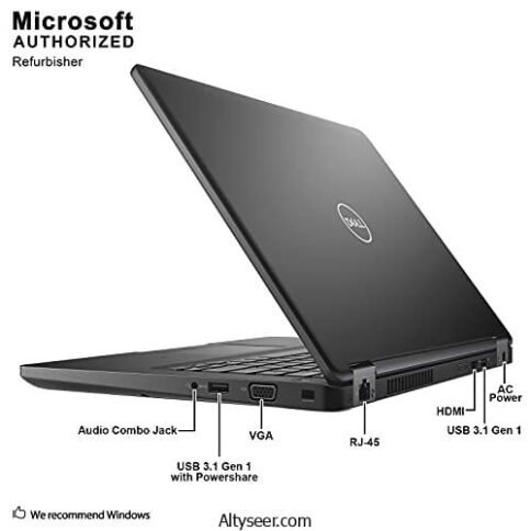 ⁦Dell Latitude 5490 / Intel 1.7 GHz Core i5-8350U Quad Core CPU / 8GB RAM / 256GB SSD / 14 FHD (1920 x 1080) Display / HDMI / USB-C / Webcam / Windows 10 Pro (Renewed)⁩ - الصورة ⁦6⁩