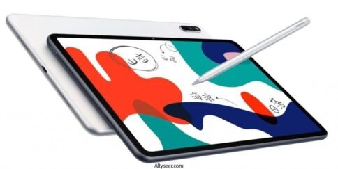 ⁦هواوي ميت باد T10s (  جيجا64 ) جيجا 3 رام استعمال 3 شهور بحالة زيرو بالجراب والكارتونة والاسكرين والشاحن الاصلي⁩ - الصورة ⁦3⁩