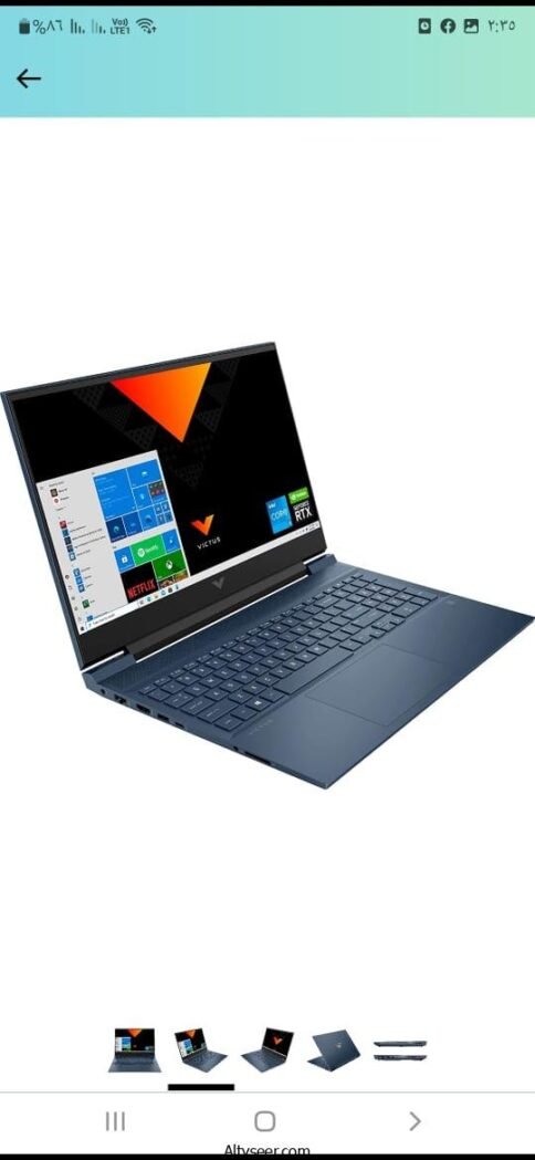 ⁦Hp victues gaming Processor core i7 Gen 12650H Ram 16 giga DDR4⁩ - الصورة ⁦4⁩
