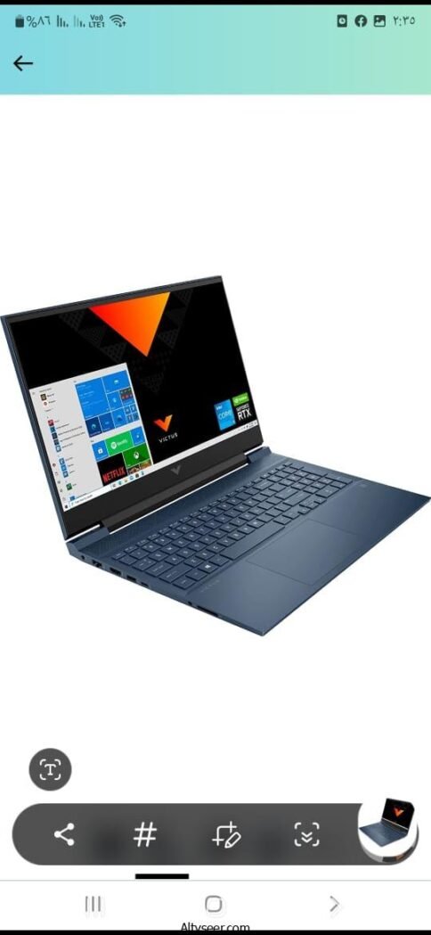 Hp victues gaming Processor core i7 Gen 12650H Ram 16 giga DDR4