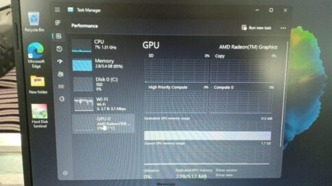 ⁦HP اتش بي بافليون 15s-15s-eq1001ne - معالجAMD Ryzen 3-3250U dual - رامات 4 جيجا بايت - هارد 256 جيجا بايت SSD - جرافيك AMD Radeon Integrated Graphics - شاشة 15.6 بوصة HD - ويندوز11 - اسود⁩ - الصورة ⁦4⁩